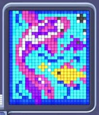 Pixel Flow уровень 105: скриншот поля