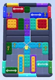 Color Block Jam ステージ 81 / 404 / 869 / 1475：盤面のスクリーンショット