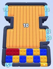 Nivel de Color Block Jam: captura del tablero
