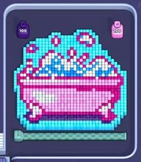 Pixel Flow level 968: screenshot of the board