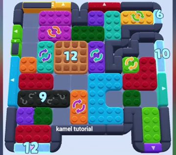 Color Block Jam 레벨 1344 / 1347 / 1351: 보드 스크린샷