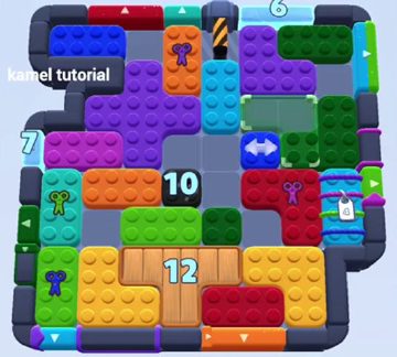Color Block Jam nivel 1482 / 1475 / 1478 / 1479 / 1485: captura del tablero