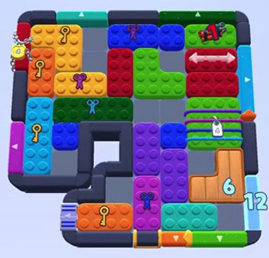 Color Block Jam 레벨 1574 / 1571 / 1576 / 1581: 보드 스크린샷