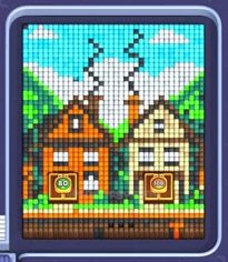 Pixel Flow level 808: screenshot of the board