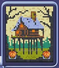 Pixel Flow level 987: screenshot of the board