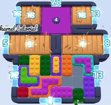 Color Block Jam level 1643 / 1692 / 2624: screenshot of the board
