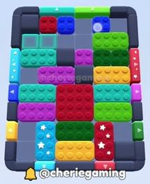 Color Block Jam Level 570: Screenshot des Spielfelds