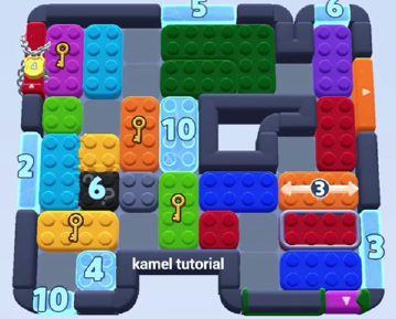 Color Block Jam level 1584 / 1585 / 1590: screenshot of the board