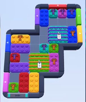 Color Block Jam level 265 / 653 / 1103: screenshot of the board