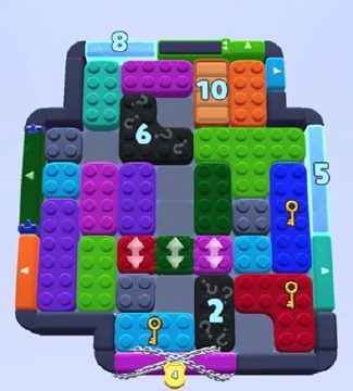 Color Block Jam level 1374 / 1377: screenshot of the board
