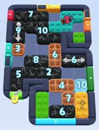 Color Block Jam level 1473 / 2383: screenshot of the board