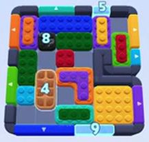 Color Block Jam Level 1143 / 1137: Screenshot des Spielfelds