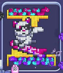 Pixel Flow level: screenshot of the board