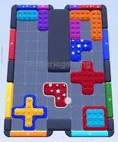 Color Block Jam level 1583: screenshot of the board