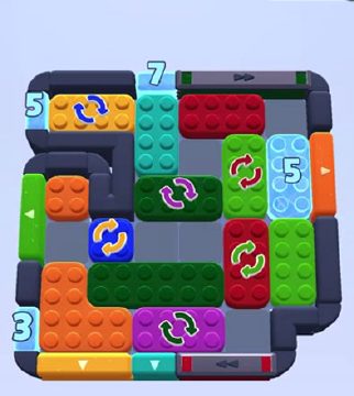 Color Block Jam 레벨 1340 / 1343: 보드 스크린샷