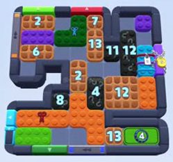 Color Block Jam level 1472 / 2382: screenshot of the board