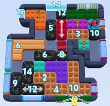 Nivel de Color Block Jam: captura del tablero
