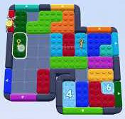 Color Block Jam level 1583: screenshot of the board
