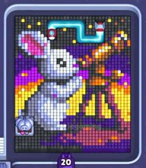 Pixel Flow level 1524: screenshot of the board