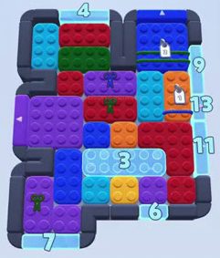 Nivel de Color Block Jam: captura del tablero