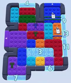 Nivel de Color Block Jam: captura del tablero