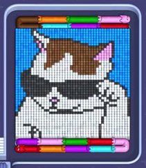 Pixel Flow level 1283: screenshot of the board