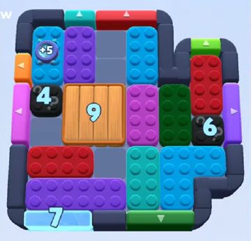 Color Block Jam Level 985 / 1891: Screenshot des Spielfelds