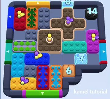 Color Block Jam 1206. bölüm: tahtanın ekran görüntüsü