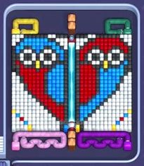 Pixel Flow level 816: screenshot of the board