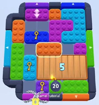 Color Block Jam level 511 / 904 / 1405: screenshot of the board