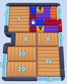 Color Block Jam ステージ 94：盤面のスクリーンショット