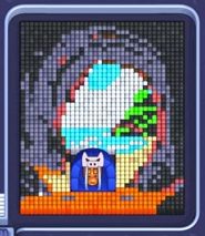 Pixel Flow fase 1800: print do tabuleiro
