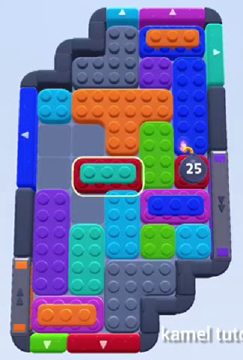 Color Block Jam Level 402: Screenshot des Spielfelds