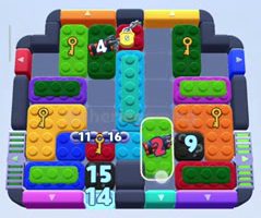 Color Block Jam nivel 766: captura del tablero