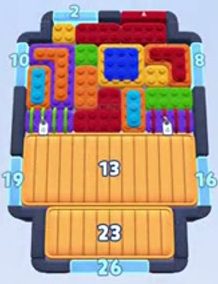 Color Block Jam fase 1741 / 2748: print do tabuleiro