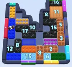 Color Block Jam fase 1489 / 2399: print do tabuleiro