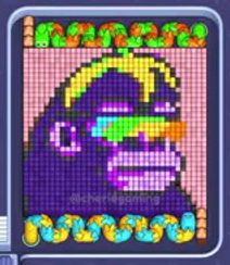 Pixel Flow level 1350: screenshot of the board