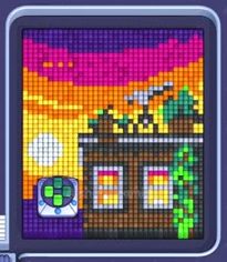 Pixel Flow level 834: screenshot of the board