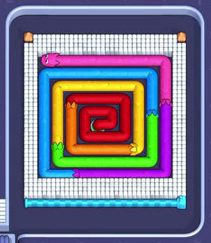 Pixel Flow level 1312: screenshot of the board