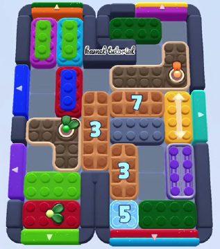 Color Block Jam level 1671: screenshot of the board