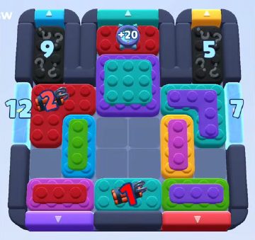 Color Block Jam level 1023 / 1008 / 1923: screenshot of the board