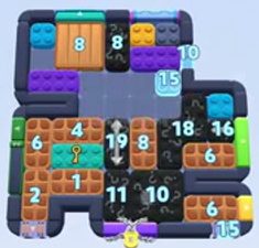Color Block Jam ステージ 1548 / 2458：盤面のスクリーンショット