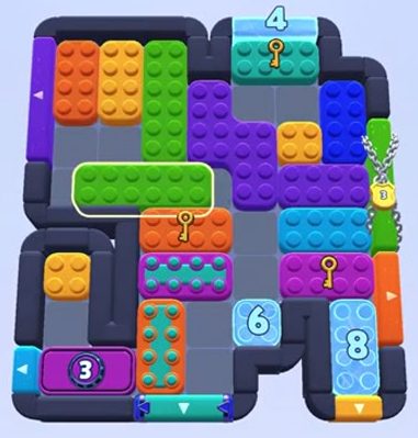 Color Block Jam level 1575 / 1568 / 1572 / 1573: screenshot of the board