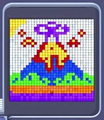 Pixel Flow Level 24: Screenshot des Spielfelds
