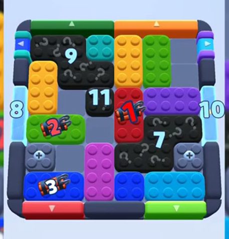Niveau de Color Block Jam : capture du plateau