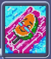 Pixel Flow level 715: screenshot of the board