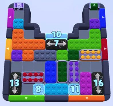 Color Block Jam 1212 / 1219. bölüm: tahtanın ekran görüntüsü