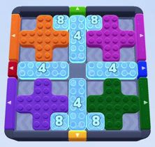 Color Block Jam Level 1598 / 1599 / 1657 / 2589: Screenshot des Spielfelds
