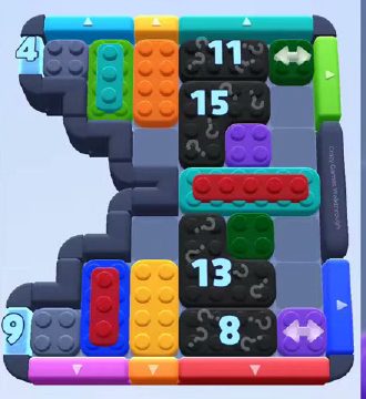 Color Block Jam ステージ 882：盤面のスクリーンショット