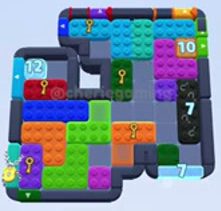 Color Block Jam fase 1474 / 1481 / 1477 / 1483: print do tabuleiro